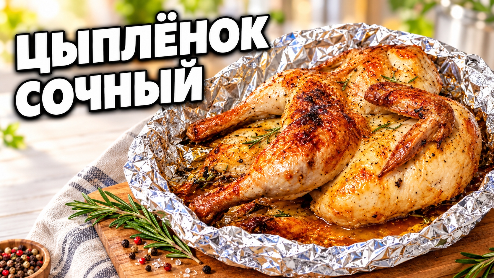 Сочный цыплёнок, тает во рту!