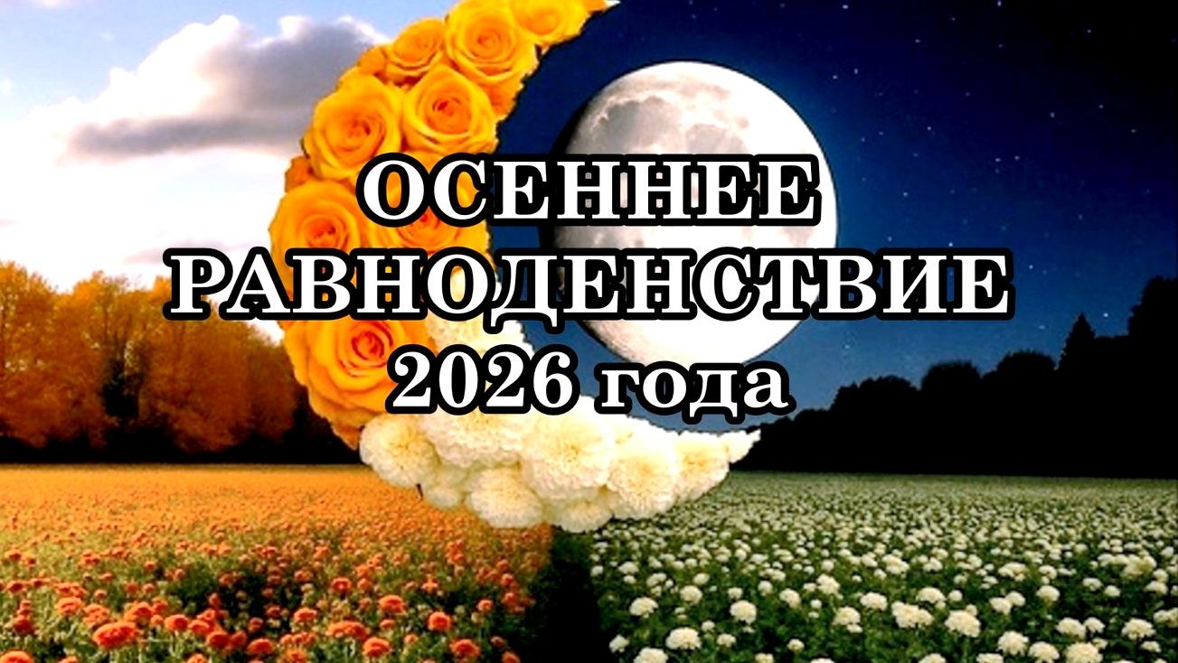 ОСЕННЕЕ РАВНОДЕНСТВИЕ 2026 года – ПЕРВОЕ РАВНОДЕНСТВИЕ НОВОЙ ЭПОХИ, которого не было столетия.