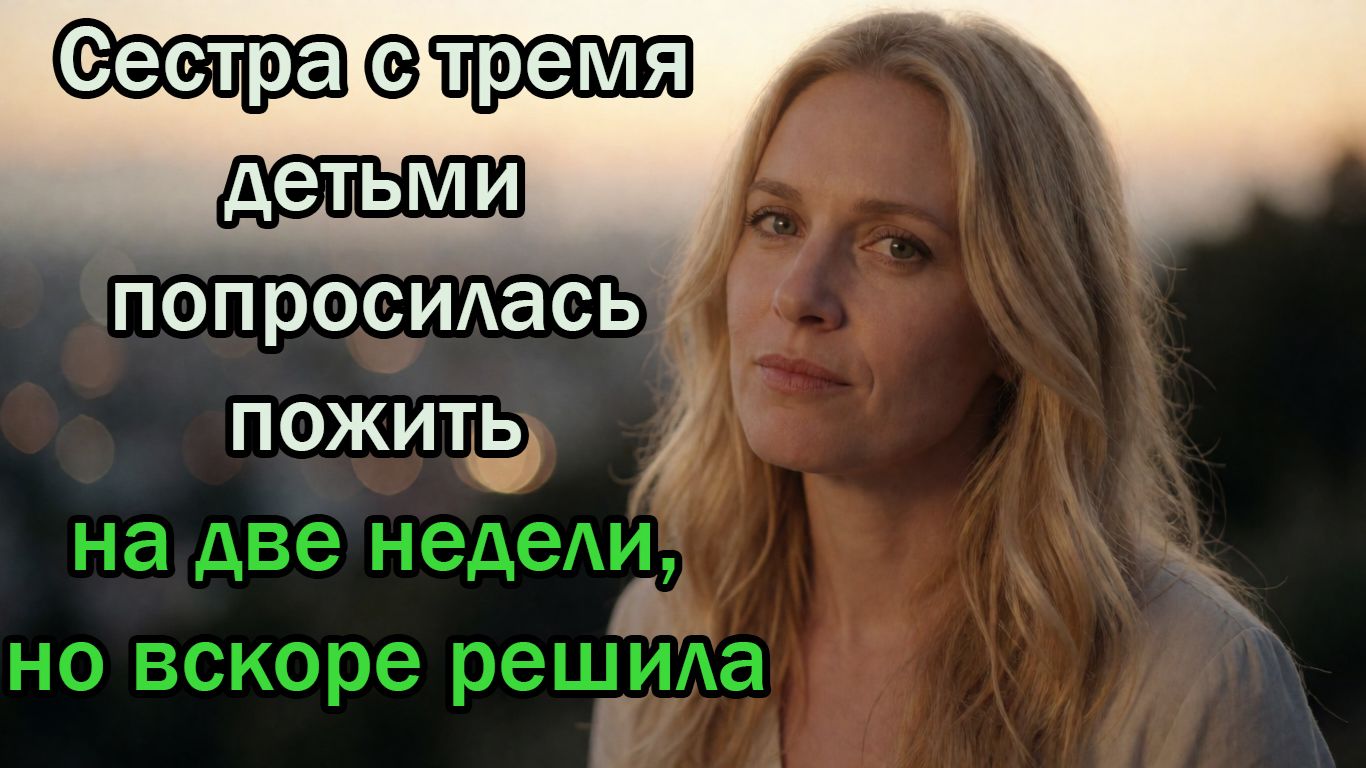 Сестра с тремя детьми попросилась пожить на две недели, но вскоре решила ...Истории из жизни