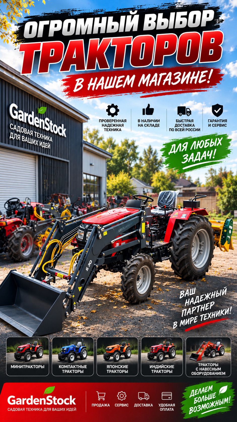 Нужен трактор вы не знаете какое купить! Лучше всего приезжайте в Gardenstock #трактор #минитрактор