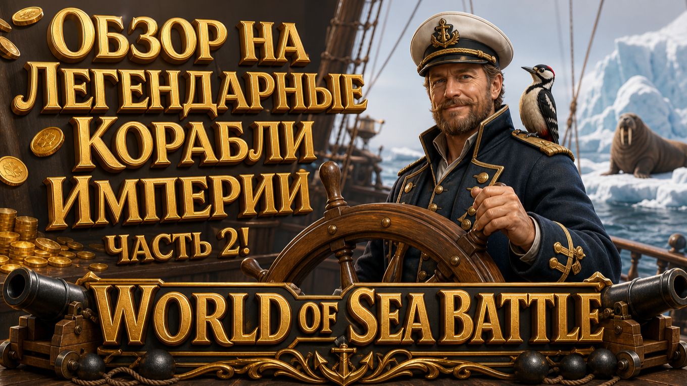 World Of Sea Battle Обзор на Легендарные корабли империи в игре WOSB часть 2