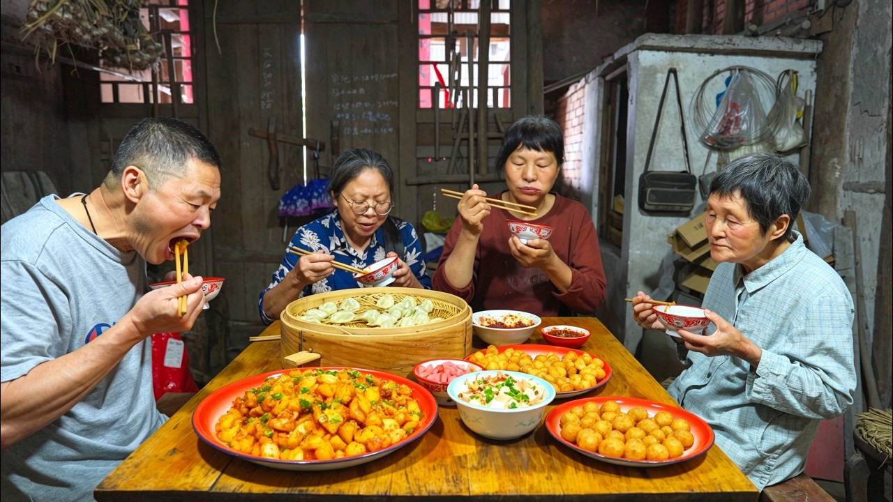 A Whole Feast Made From Potatoes In Rural China