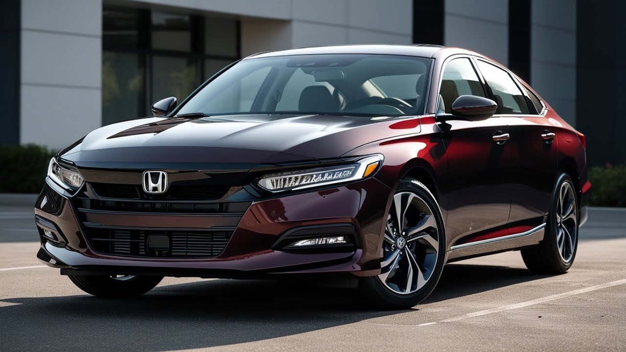🚘 Honda Accord 2026 — Тёмно-бордовая эволюция стиля!