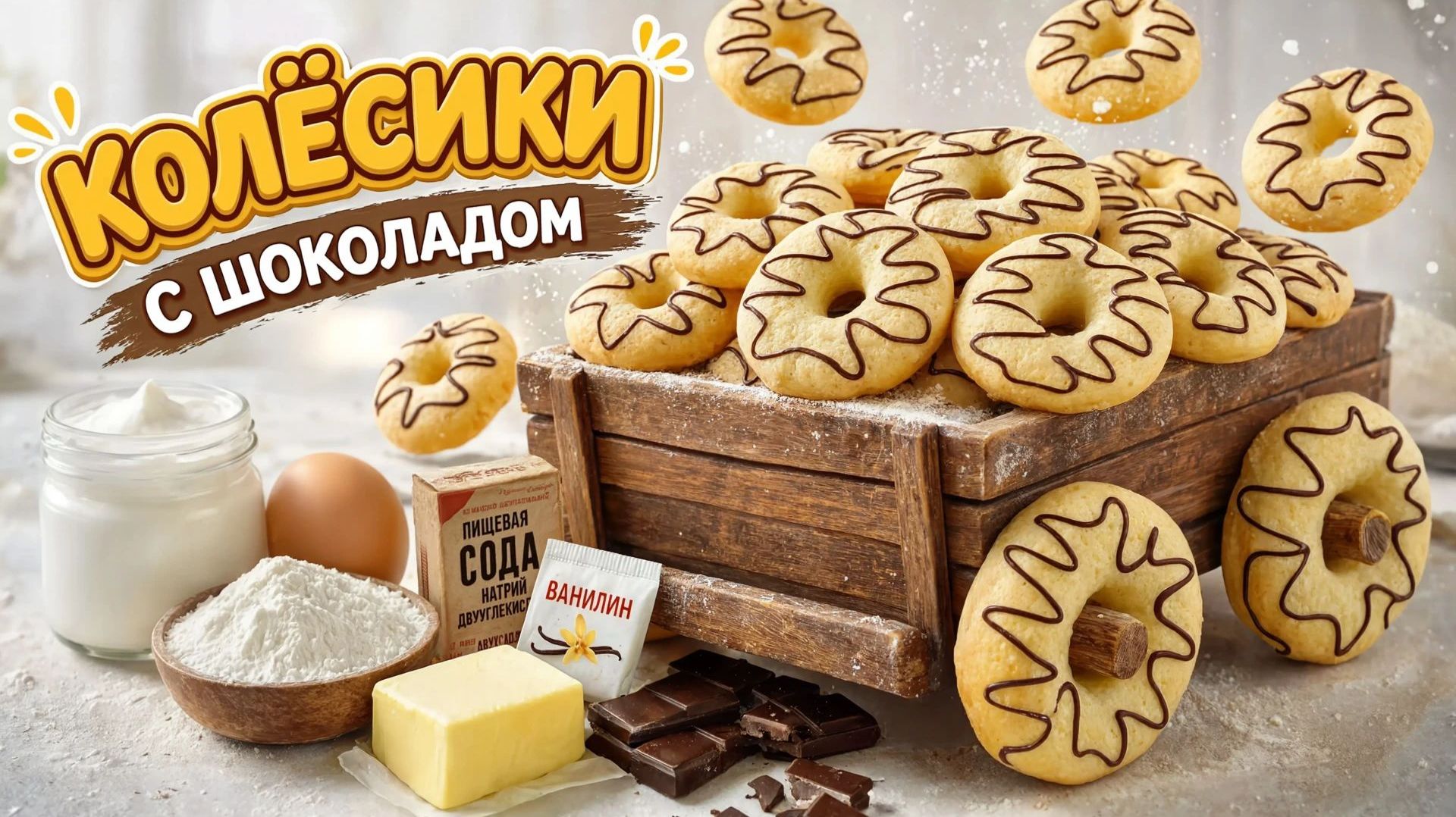 Печенье, булочки, рулетики, корзиночки.