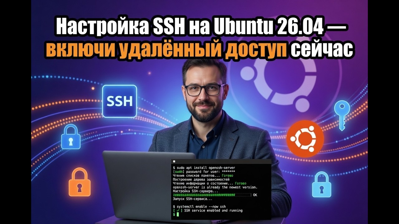 Настройка SSH доступа на Ubuntu 26 04 десктоп