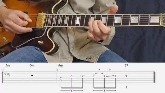 Minor Blues In Am(tab Solo)