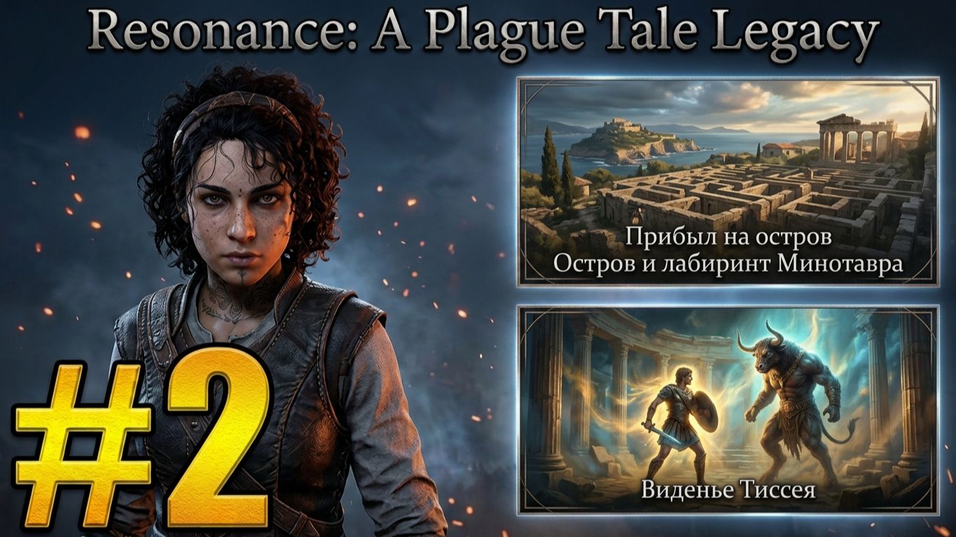 Resonance: A Plague Tale Legacy #2 | Прибыл на остров | Головоломки Минотавра | Виденье Тиссея |