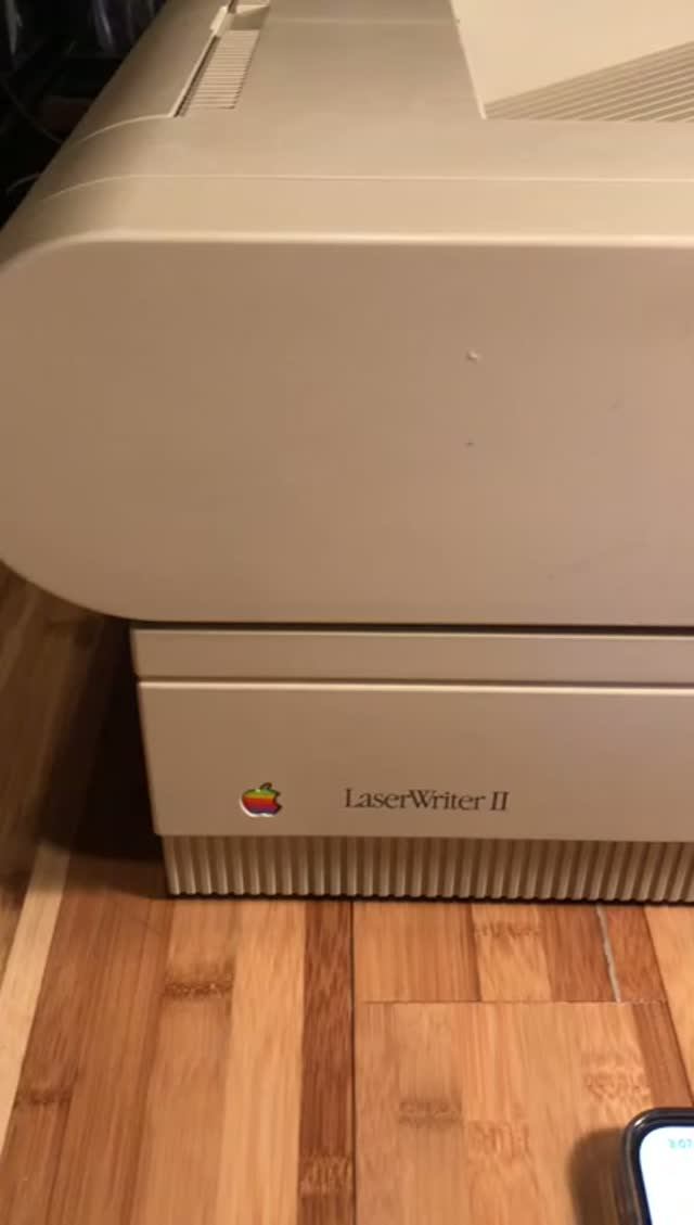 Printing To A LaserWriter II From Pages On An IPhone Over AirPrint