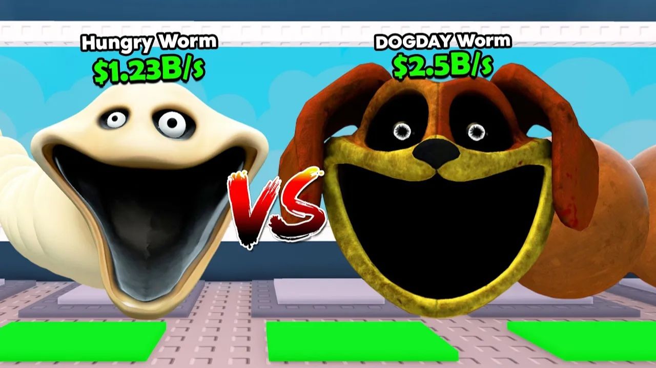 Новый Hungry Worm в ROBLOX — битва с DOGDAY Worm в Garry's Mod!