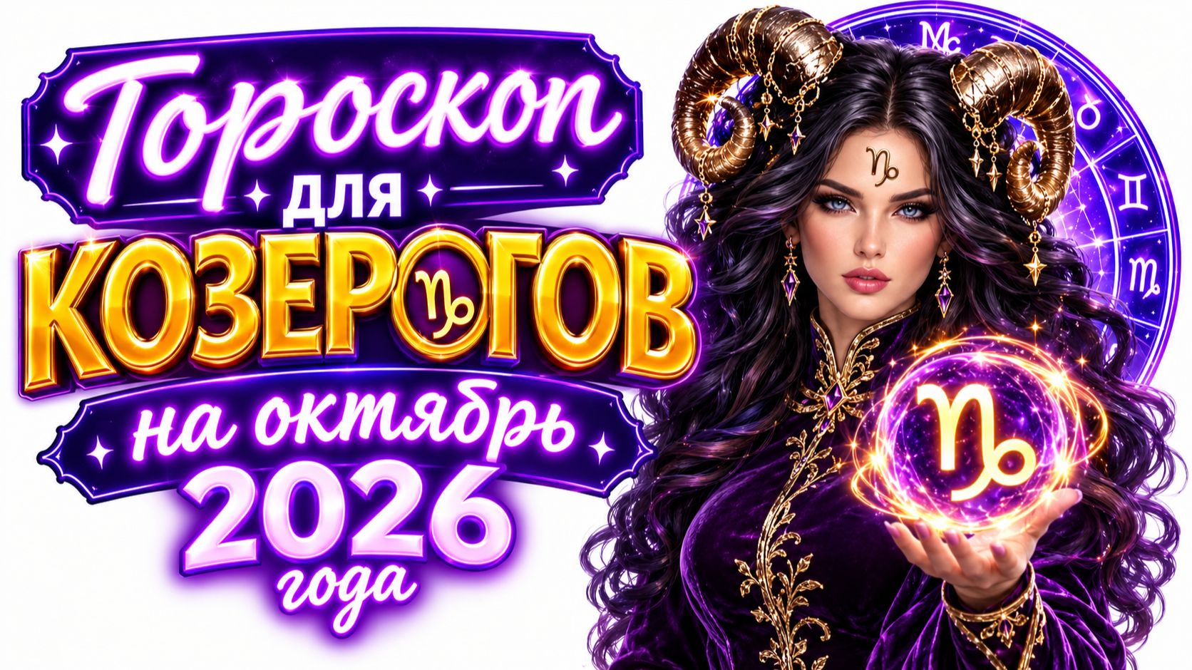 Гороскоп для КОЗЕРОГОВ на октябрь 2026 года