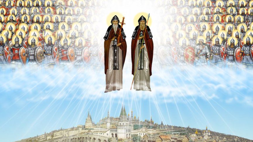Святые преподобные Александр (Пересвет) и Андрей (Ослябя)