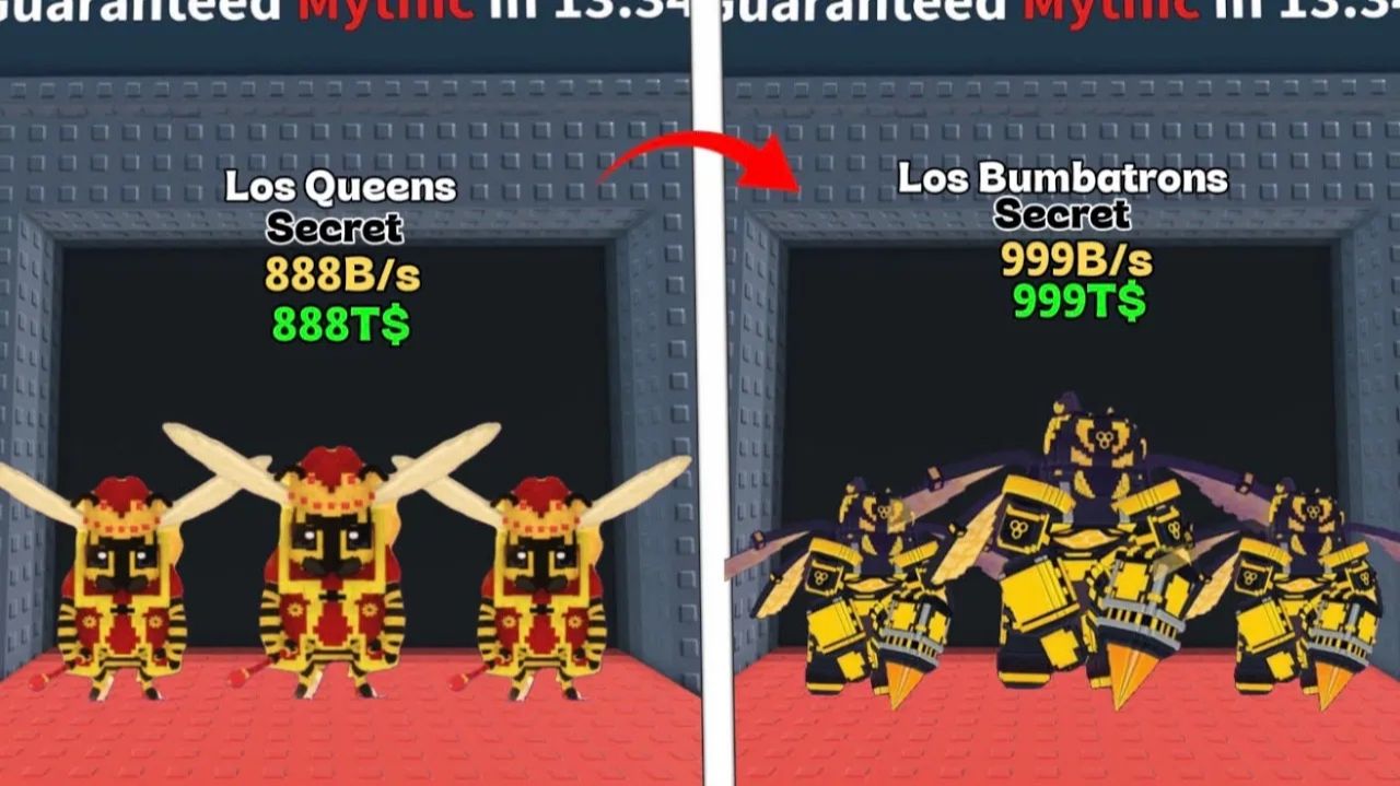 Новые Los Queens и Los Bumbatrons в Brainrots — новое обновление пчёл и события!