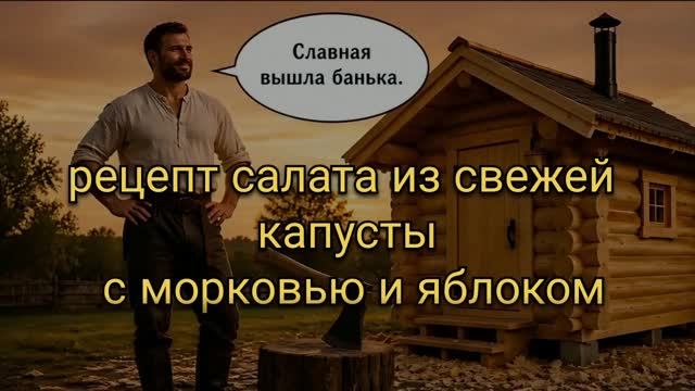 Рецепт салата из свежей капусты с морковью и яблоком