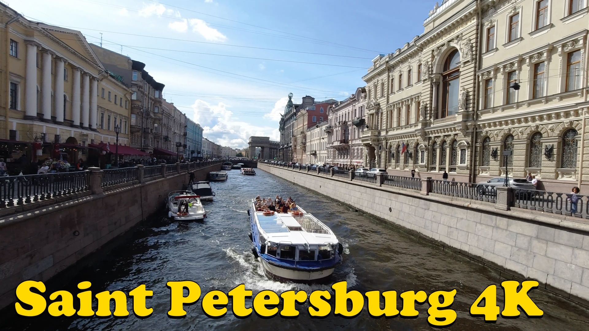 Saint Petersburg, Russia. Walking Tour 4K.