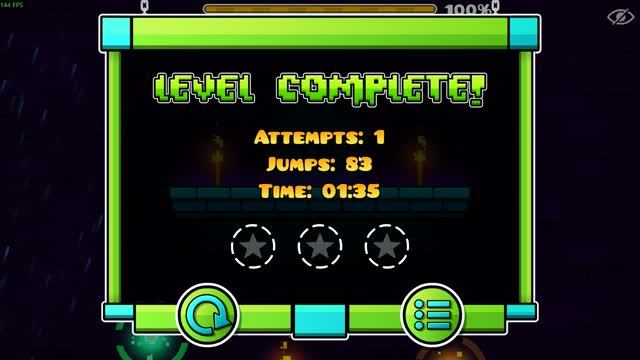Прохождение Dash С Первой Попытки Geometry Dash