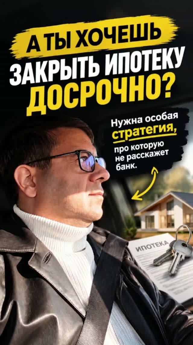 А ты хочешь закрыть ипотеку досрочно?