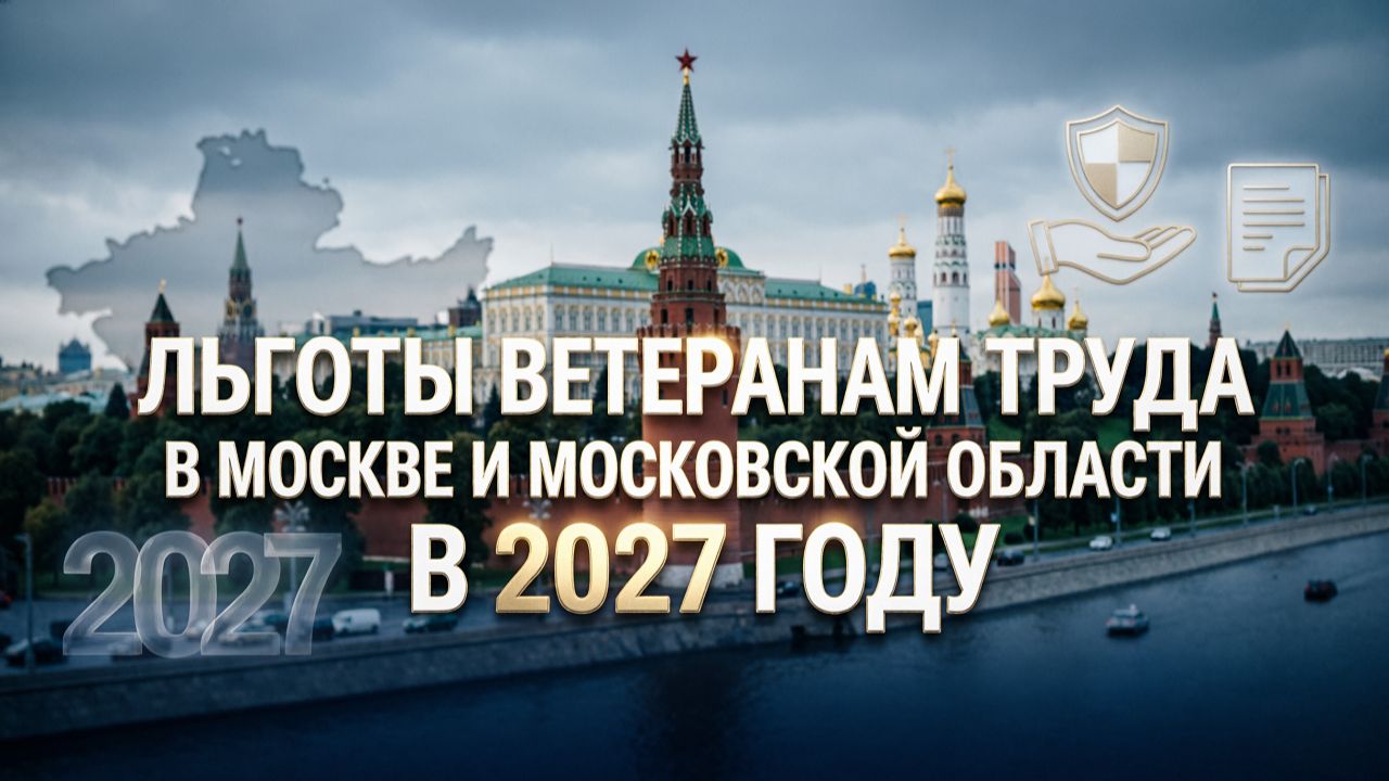 Льготы ветеранам труда в Москве и Московской области в 2027 году