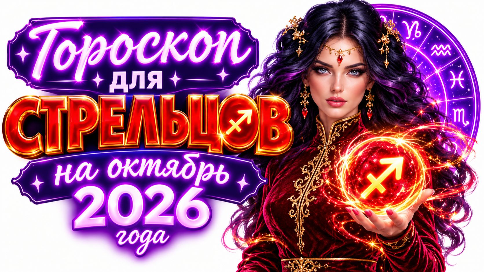 Гороскоп для СТРЕЛЬЦОВ на октябрь 2026 года