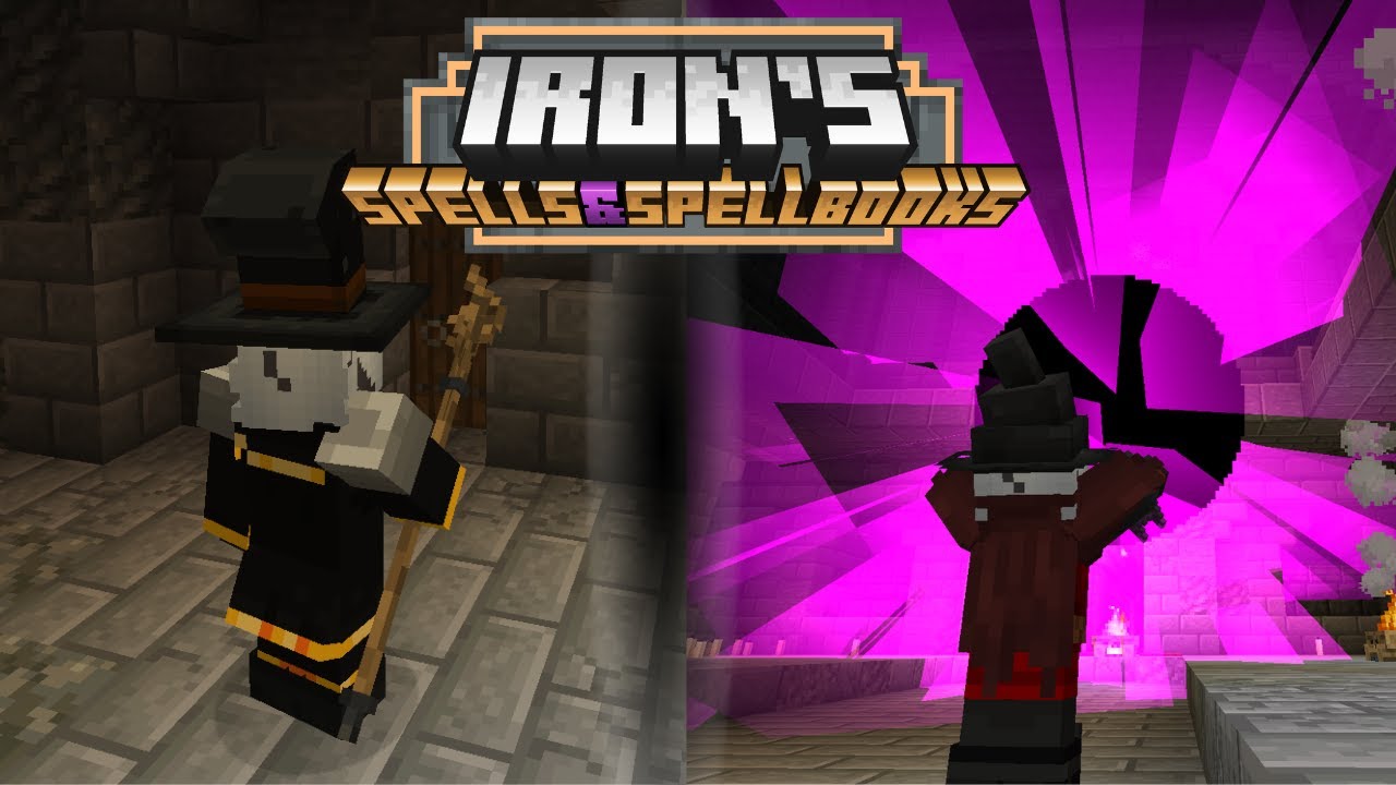 Лучший мод на магию в майнкрафт! - Обзор мода Iron's Spells n Spellbooks 1.20.1