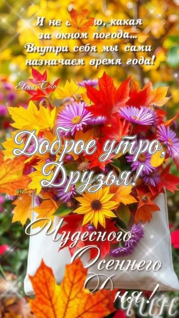Доброе утро, Друзья! Чудесного осеннего дня!