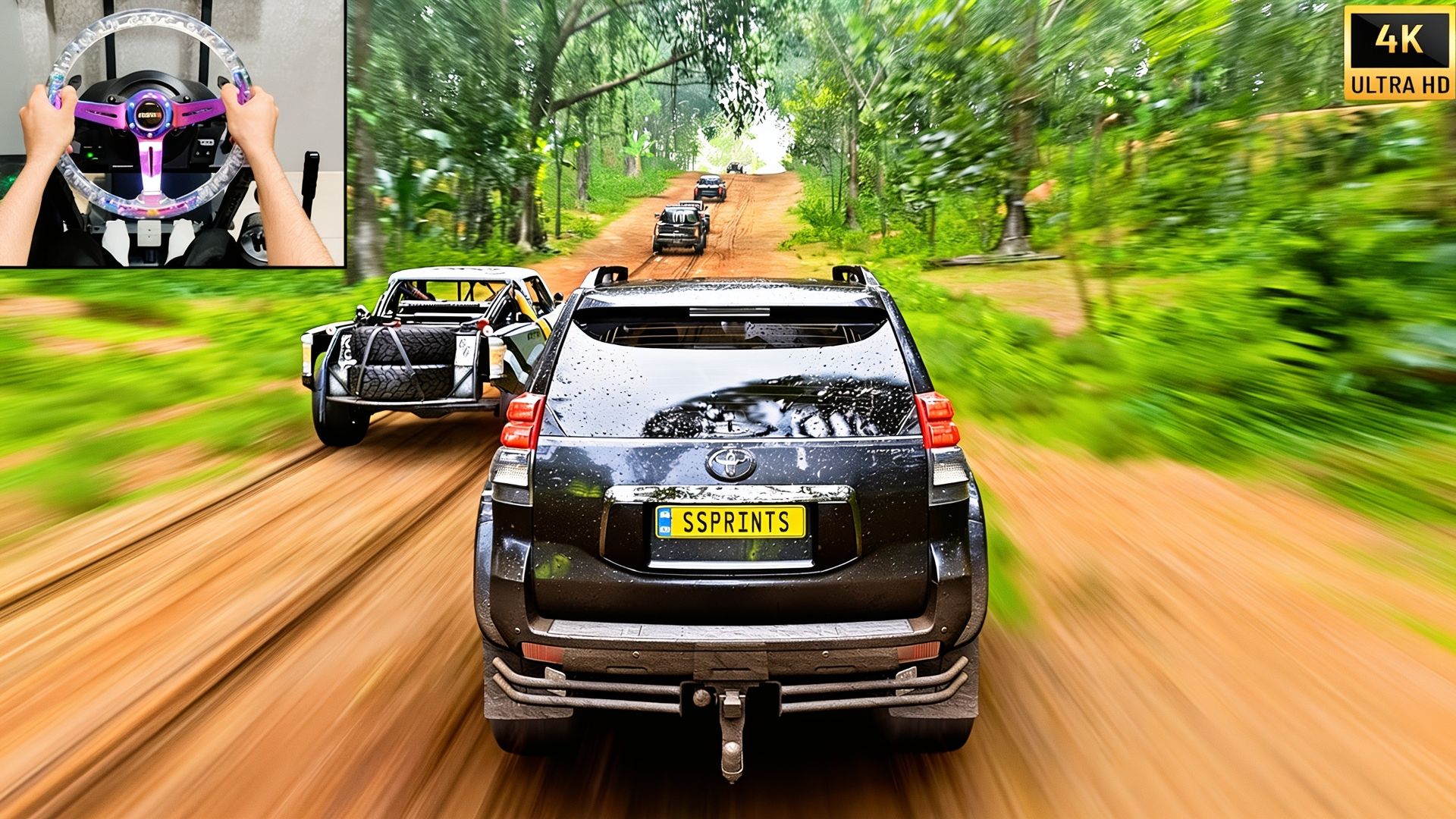 🚙 Toyota Land Cruiser мощностью 550 л.с. против внедорожников класса Unlimited Forza 5. гонка