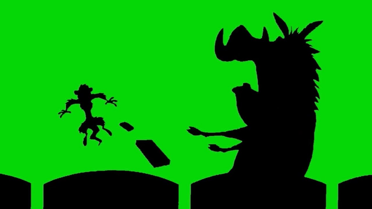 Timon And Pumbaa At The Cinema Green Screen (Russian 🇷🇺)