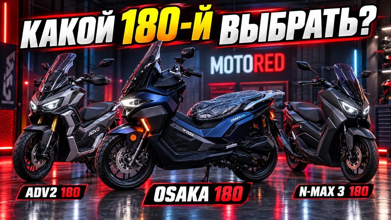 MotoRed: Tezza Osaka 180cc. А также ADV2 180cc и N-max 3 180cc как альтернатива. Собраны, настроены!