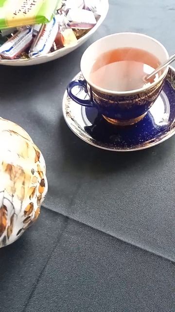 Котик сел пить чай :)