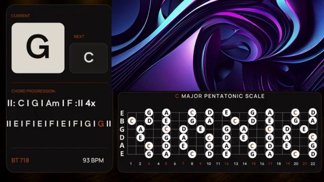 Highway Soul Groovy Classic Rock Guitar Backing Track In C