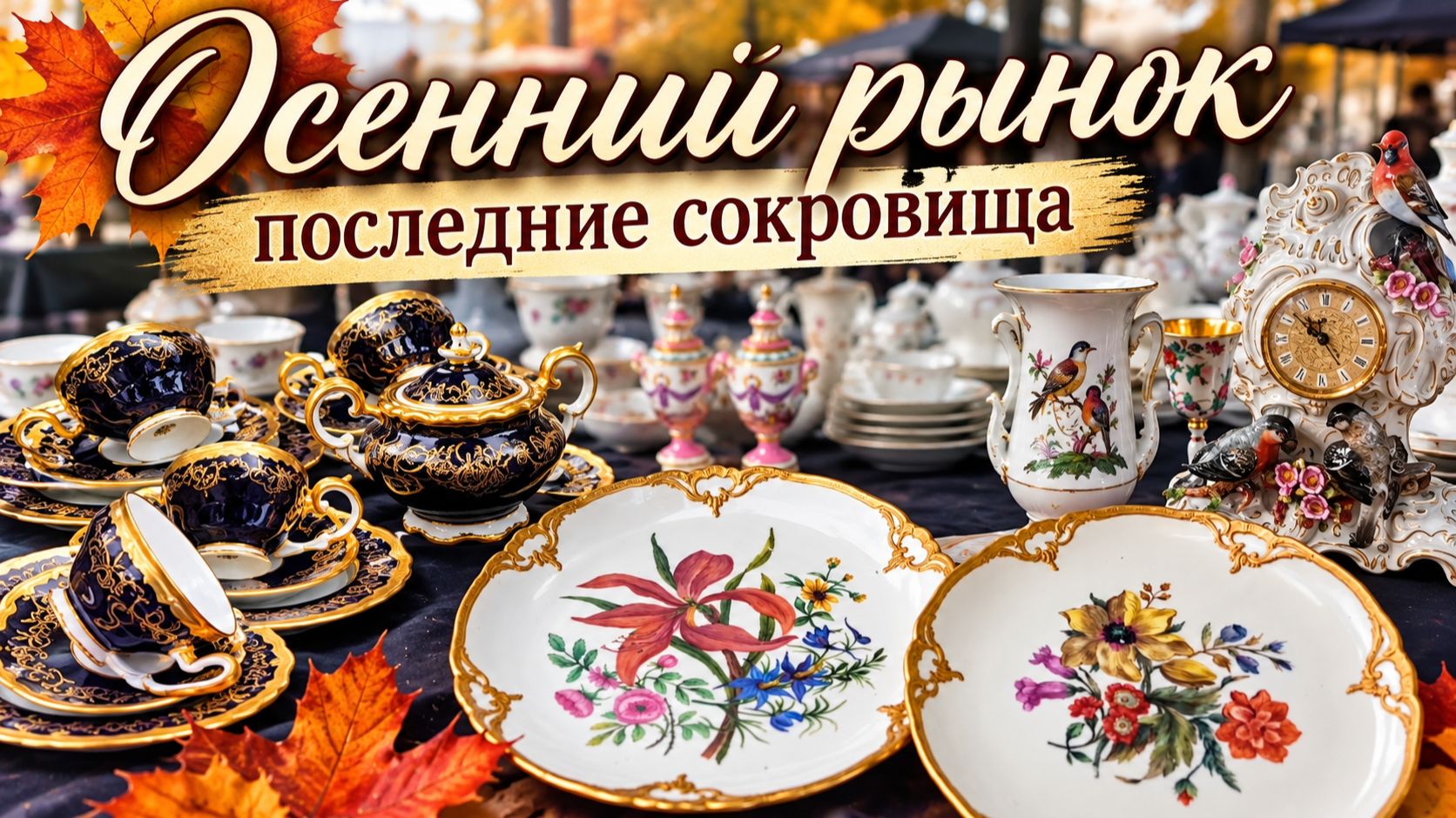 🔥Германия! Поход на антикварный рынок! Винтаж фарфор, хрусталь. Ищем редкости!