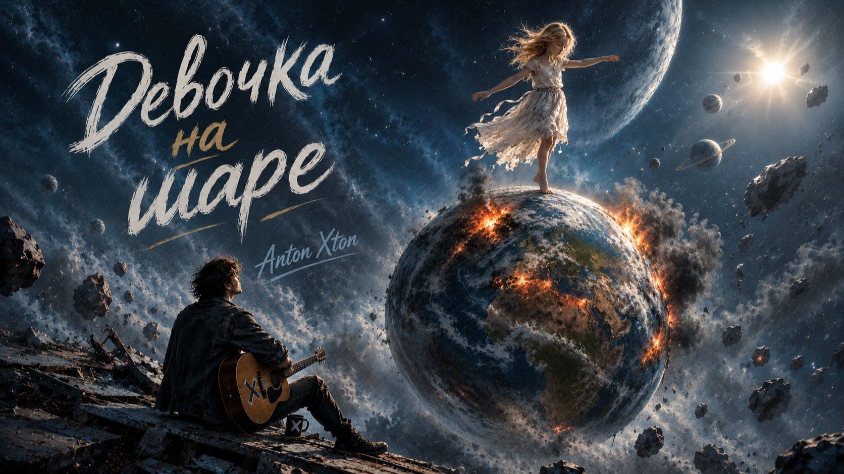 Anton Xton — Девочка на шаре  | Lyric Visualizer