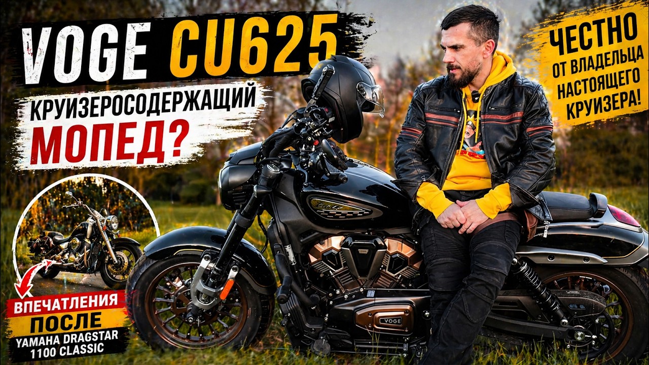 VOGE CU625 - Круизеросодержащий мопед? После Yamaha DragStar 1100