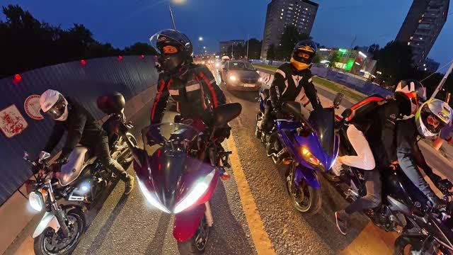 Yamaha FZ6 джимхана - ВДНХ Москва