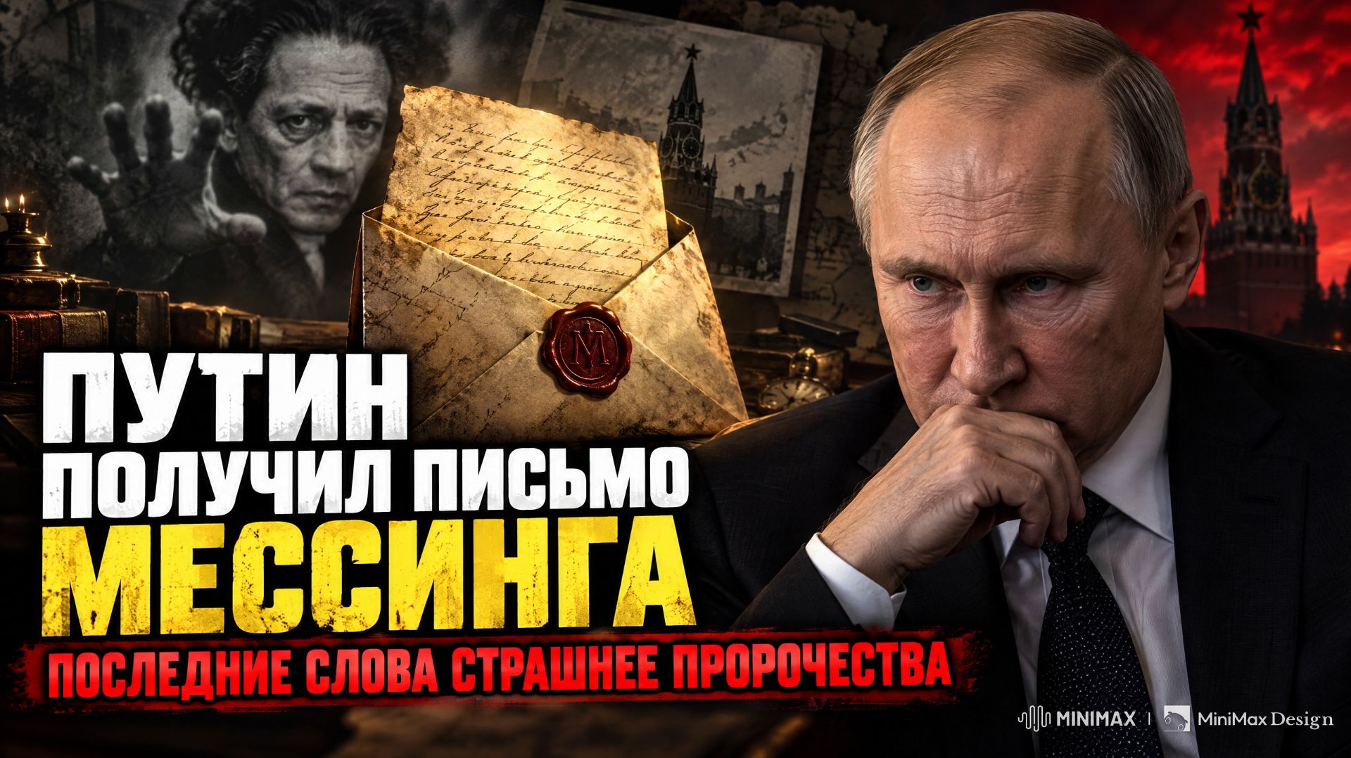 Путин получил письмо Мессинга спустя Полвека! Последние слова оказались страшнее пророчества