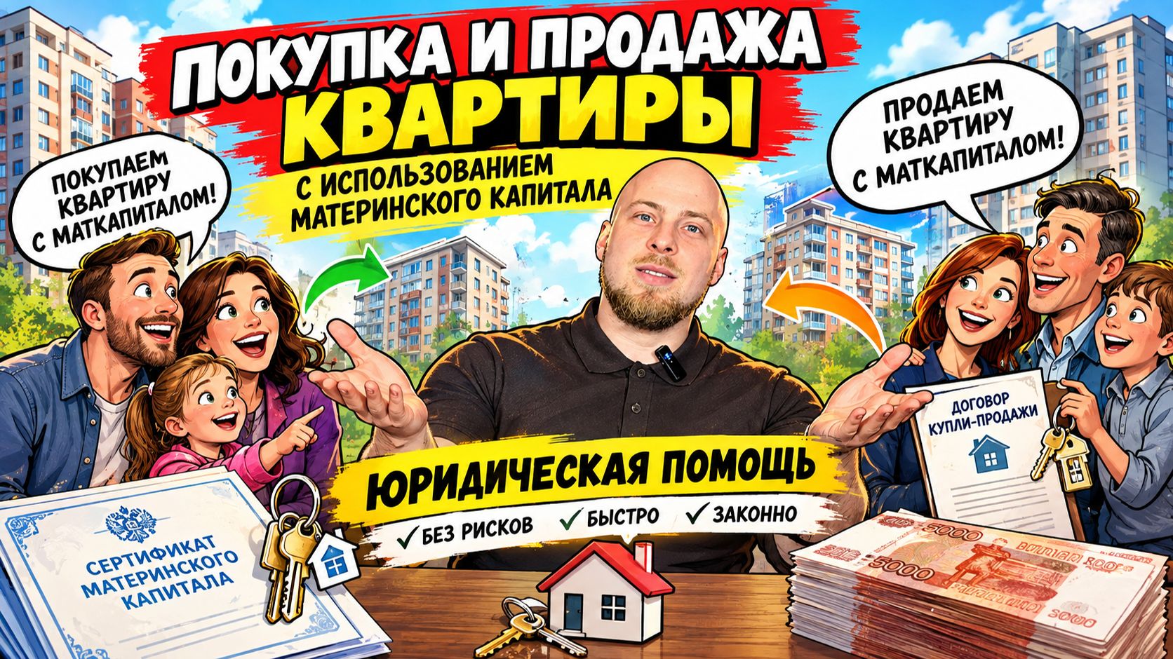 Квартира с материнским капиталом: полный гайд по покупке и продаже. Риски и особенности сделки!