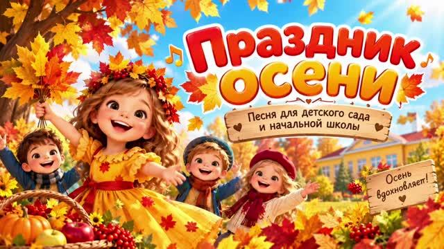 Праздник осени  Осенняя песенка  для детского сада и начальной школы детская музыка