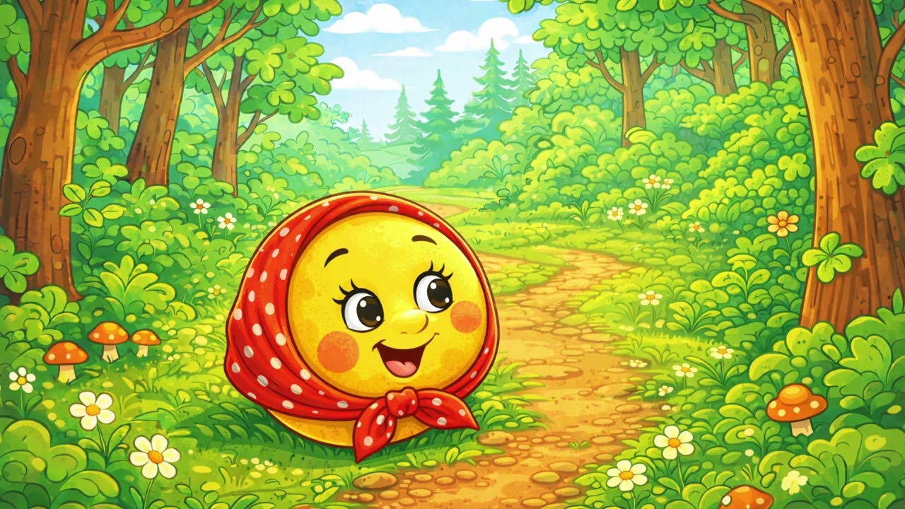 Kolobok — English Audio / Колобок — английская озвучка. A Bilingual Story For Kids