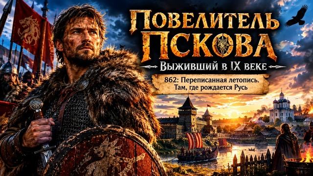Аудиокнига полностью. Попаданцы. «Повелитель Пскова. Выживший в IX веке» Книга 1 из 3