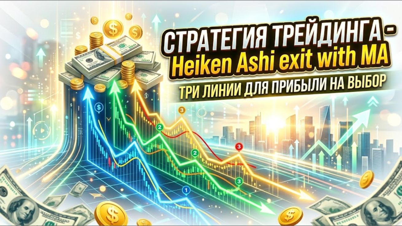 Стратегия Heiken Ashi Exit With MA: правила входа и выхода и возможности для заработка на форекс