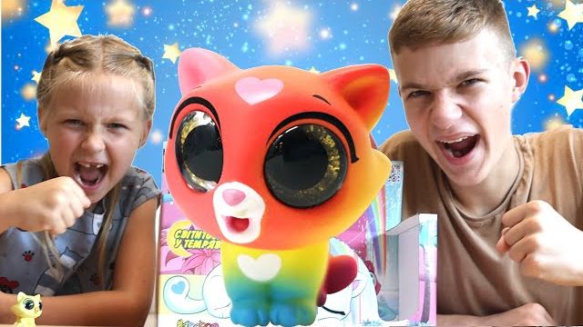 Тима VS Эмма ЧЕЛЛЕНДЖ Радужные КОТЯТА Sbabam от KIDDISVIT