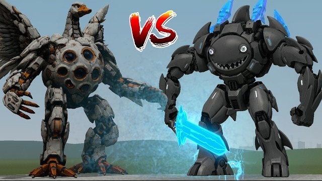 НОВЫЙ МЕХА-ТИТАН ГУСЬ ХОНК 🪿🤖 🆚 МЕХА-ТИТАН МОРСКОЙ ЖИТЕЛЬ КИТ! 🐋😱🔥 | ГАРРИС МОД