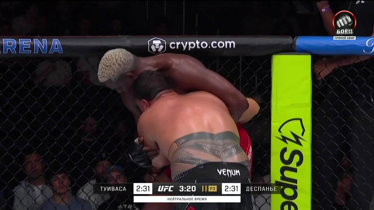 Изображение к видео: Тай Туйваса против Робелиса Деспанье (видео). UFC Fight Night. MMA/Единоборства