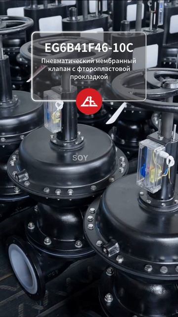 Пневматический мембранный клапан EG6B41F46-10C фторподкладка #Клапан