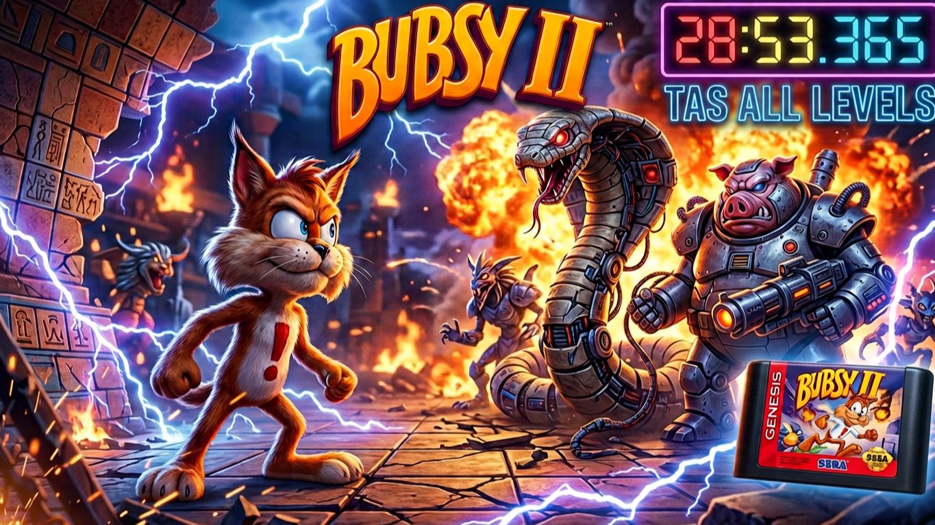 TAS, (Genesis) Bubsy II  - 
