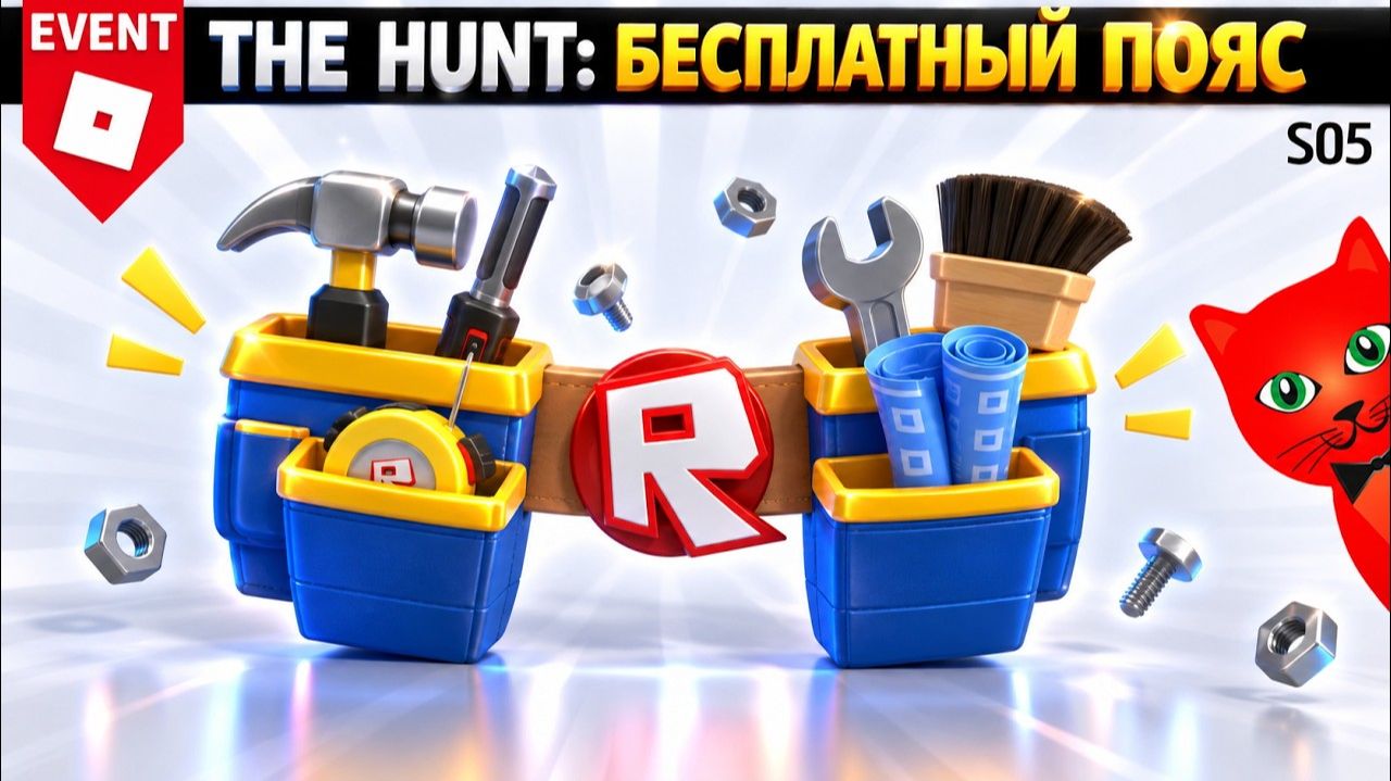 БЕСПЛАТНЫЙ ПОЯС [S05] Охота: РОБЛОКС 20 | The Hunt Roblox 20 | Бесплатные вещи роблокс 2026
