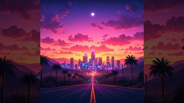 Synthwave Rider - Desert Highway