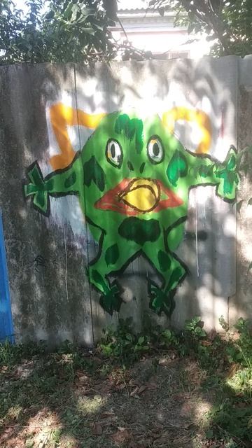 Лягушка с монеткой