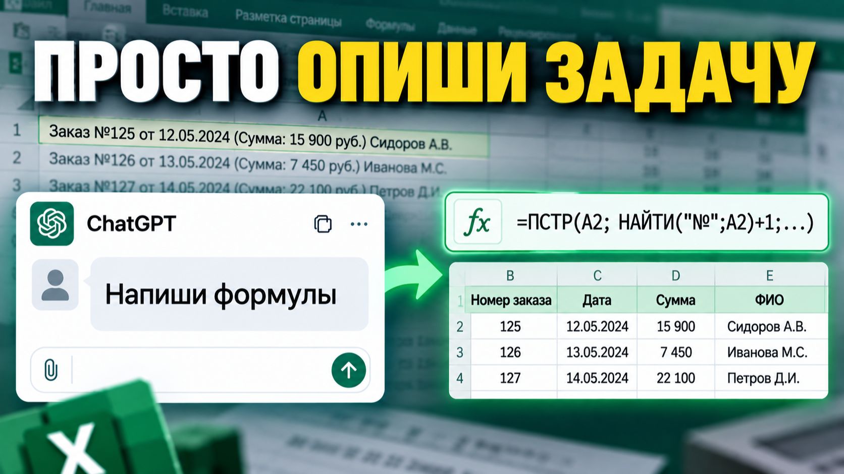 Функции и формулы в Excel