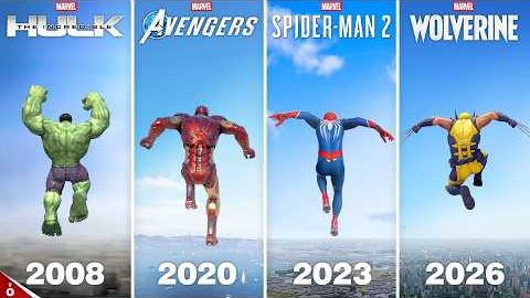 Прыжки с высочайших точек в 27 играх про супергероев (2005–2026)