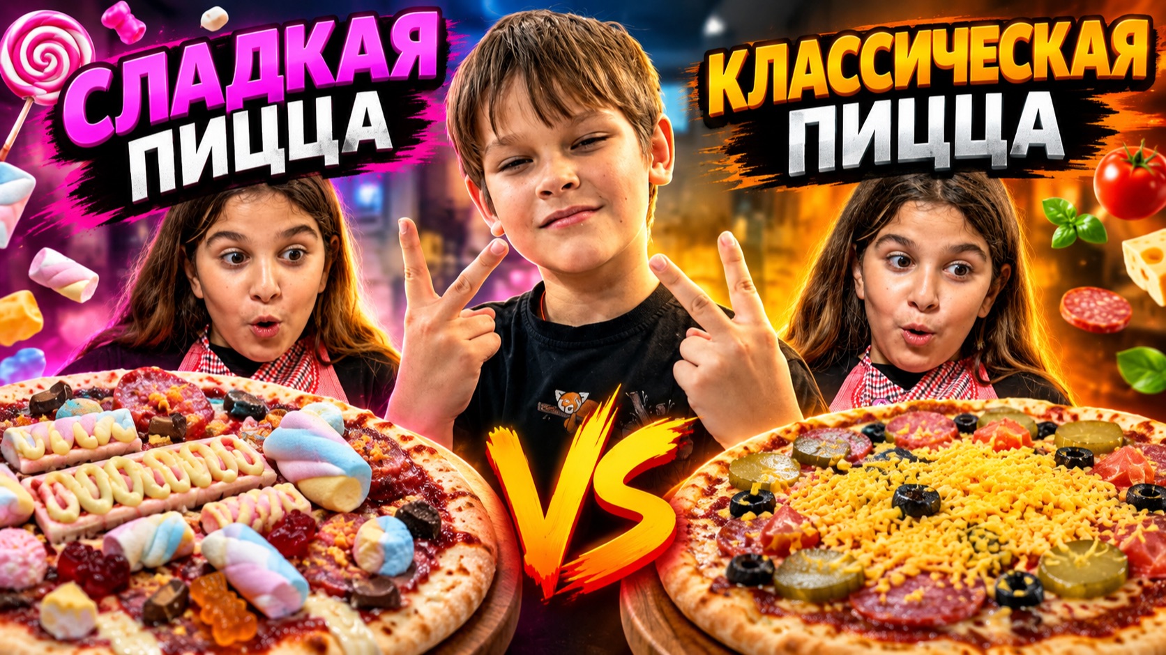 СЛАДКАЯ vs КЛАССИЧЕСКАЯ ПИЦЦА 🍕 Я НЕ ОЖИДАЛ ТАКОГО ВКУСА!